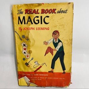 The Real Book About Magic 1950s Vintage Children's Book